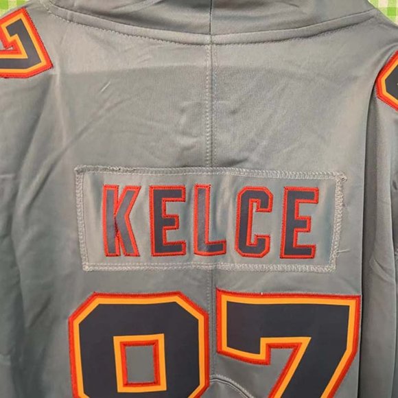 No. 87 Football Jersey NFL Kansas City Chiefs Chiefs Gray Travis Kelce - Picture 9 of 10
